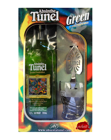 TUNEL VERDE: PACK ABSENTA + CUCHARILLA + VASO